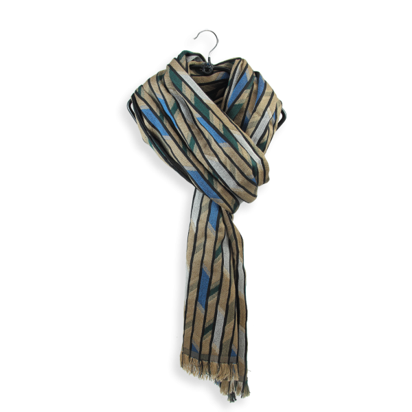 Melbourne-beige-silk-wool-men’s-scarf