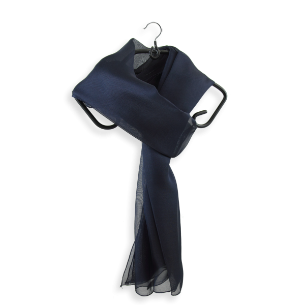 Navy-blue-silk-wedding-women's-airy scarf