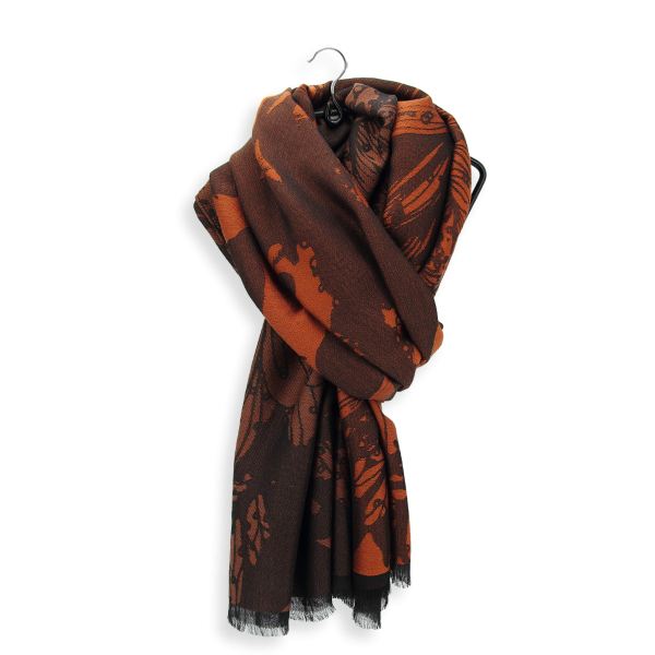 Passion-brown-silk-cotton-rayon-wool-women’s-stole