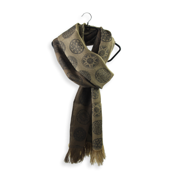 Men's-scarf-wool-modal-brown-Chrono