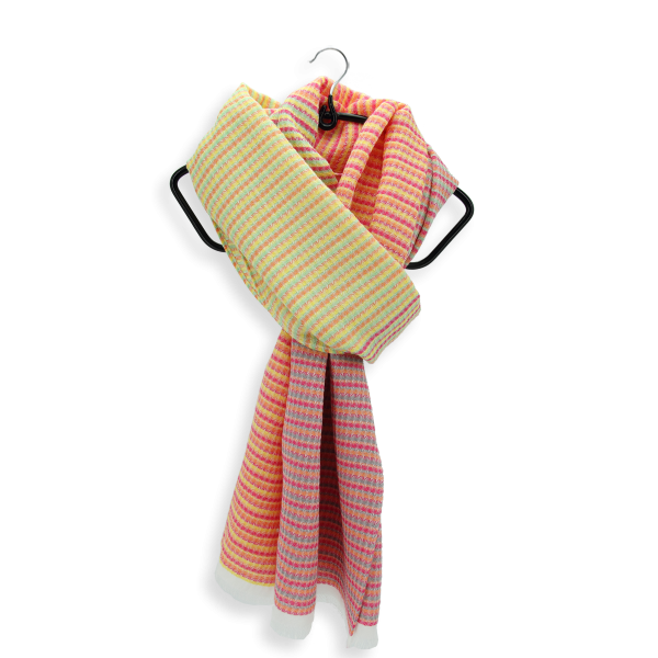 Cheche-yellow-coral-rayon-cotton-women’s-men’s-scarf