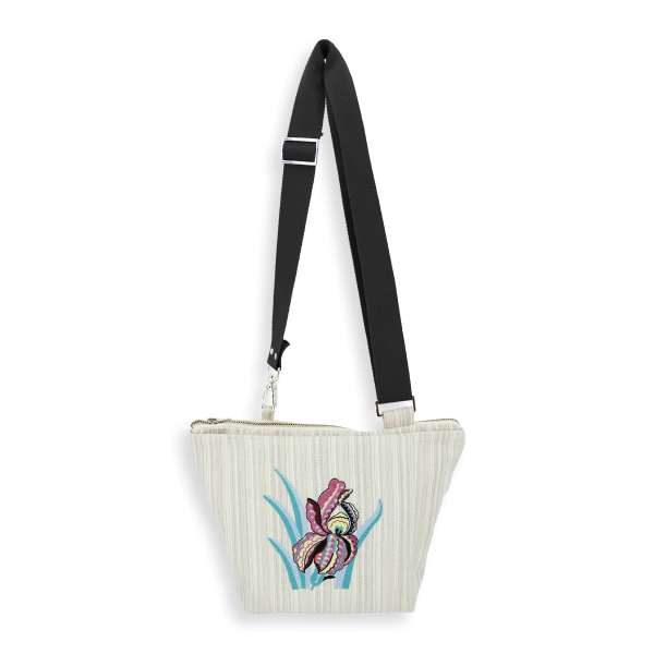 Silver-Iris-women’s-embroidered-woven-shoulder bag