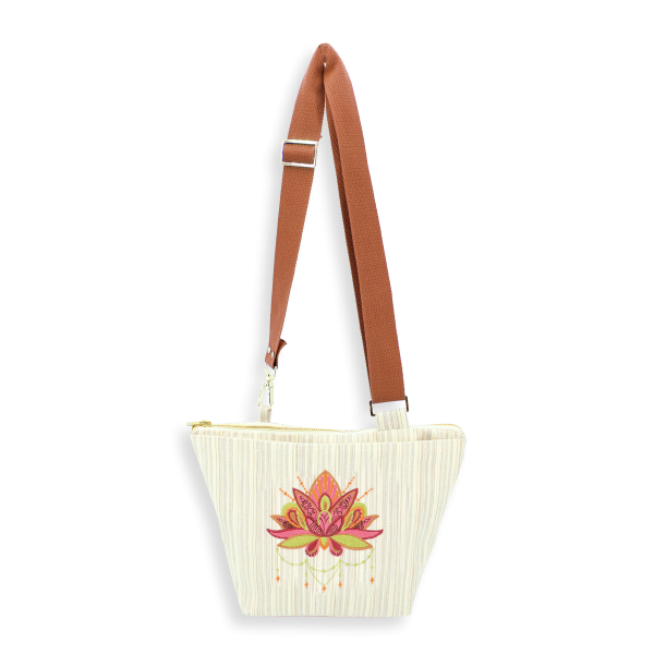 Gold-Lotus-women’s-embroidered-woven-shoulder bag