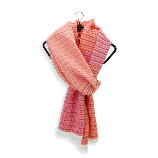 Cheche-orange-coral-rayon-cotton-women’s-men’s-scarf