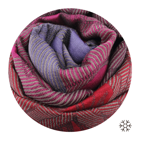 Made-in-France-red-mauve-cotton-silk-Merino-wool-scarf-LYS