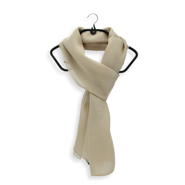 Sand beige-silk-wedding-women's-airy scarf