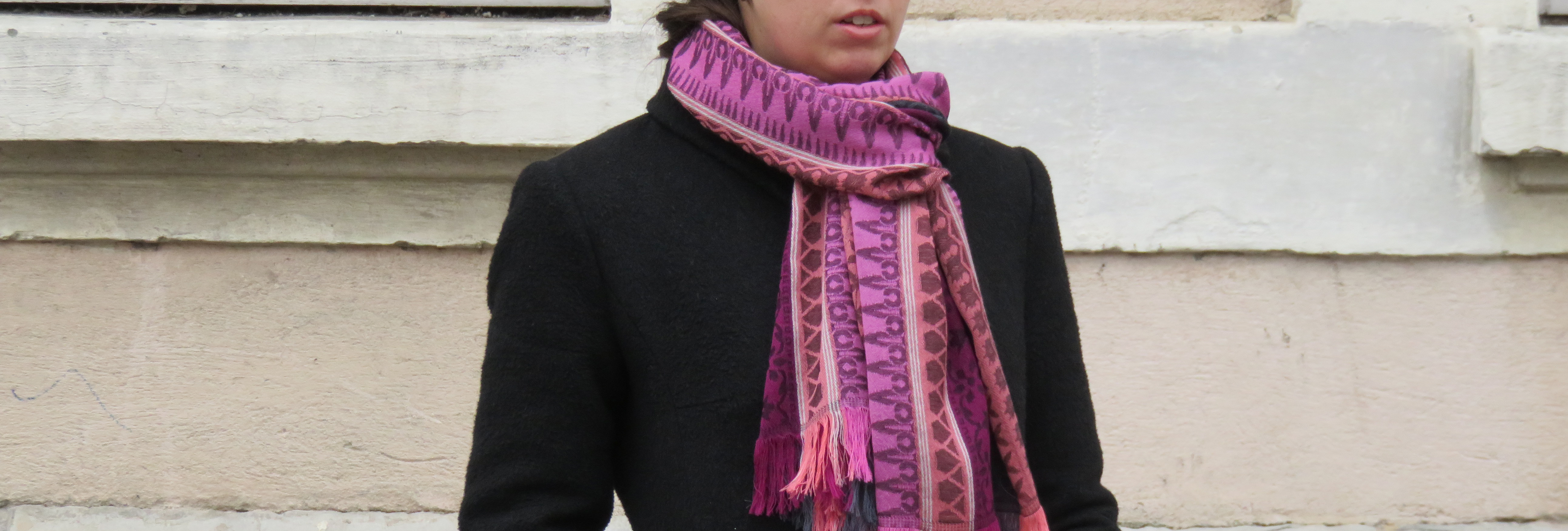 Accessorizing a coat￼