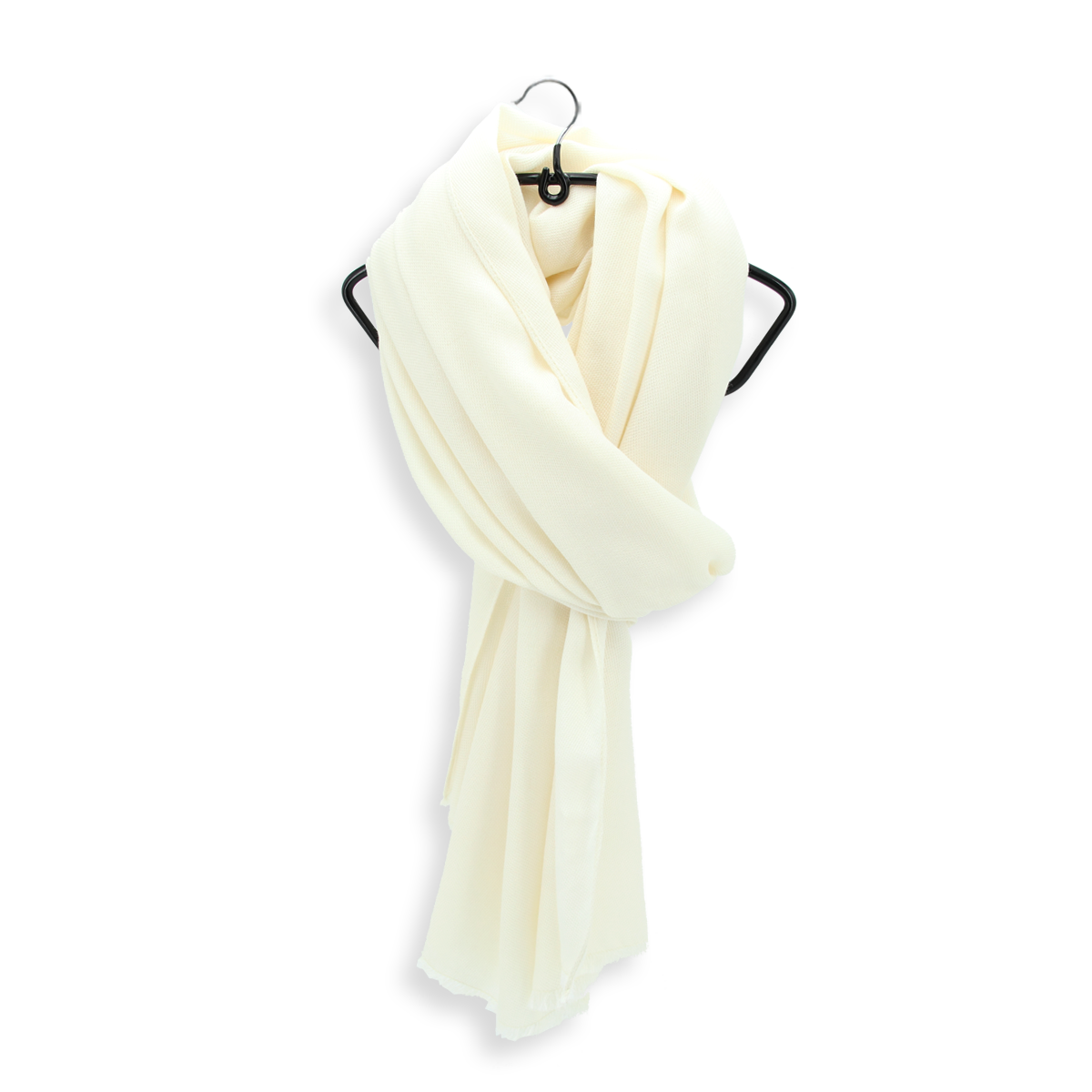 【完売商品】NEAU Calme Stole(off white) Off-white unisex stole made of Cashmere-Wool-Silk | Unmatched feel