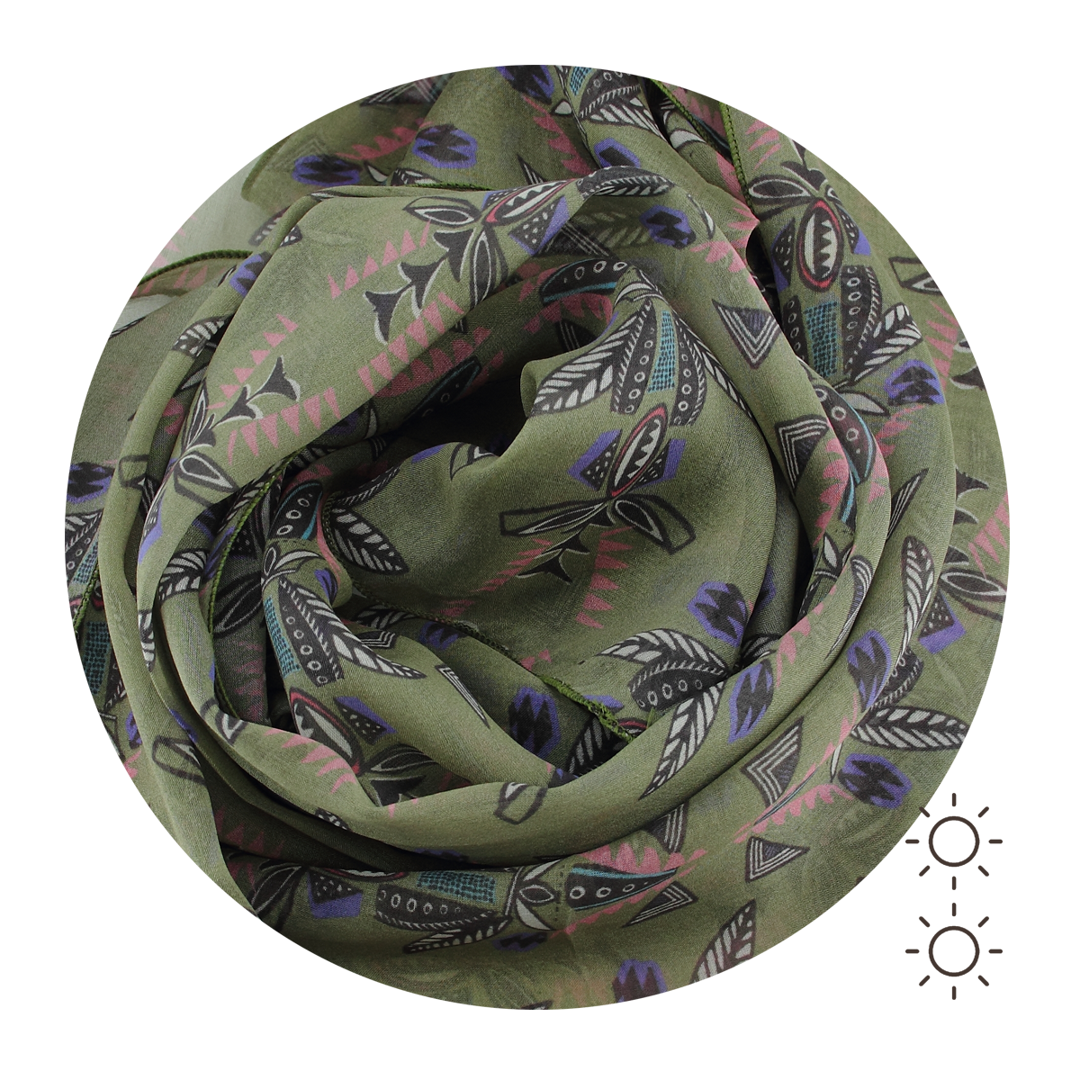 Timeless women?s 100% silk printed scarf | French chic and elegance.